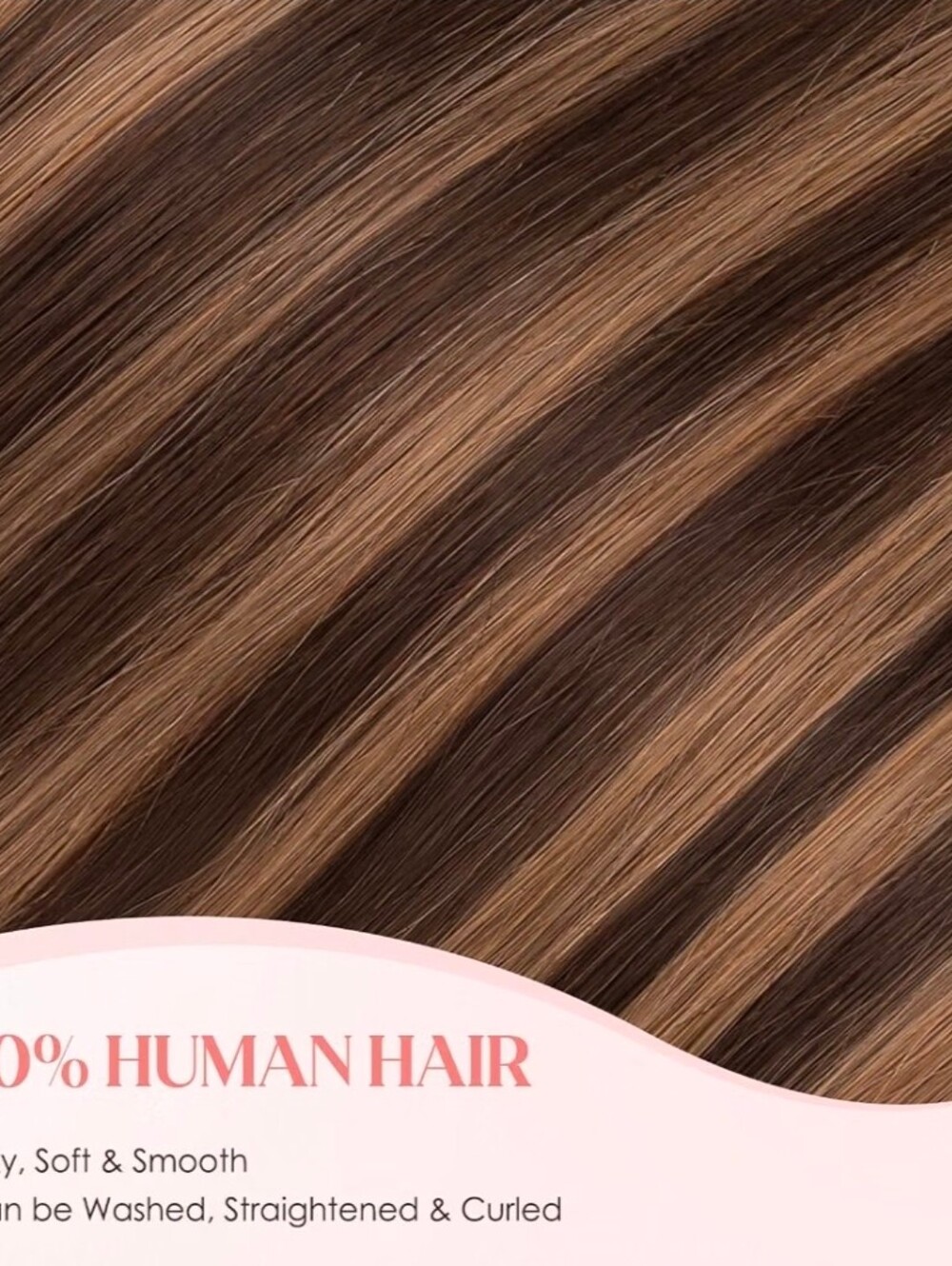 12"Hairro 6pcs Clip In 100%Real Human Hair Extensions, Single Clip Design#2RP6 - Picture 5 of 6